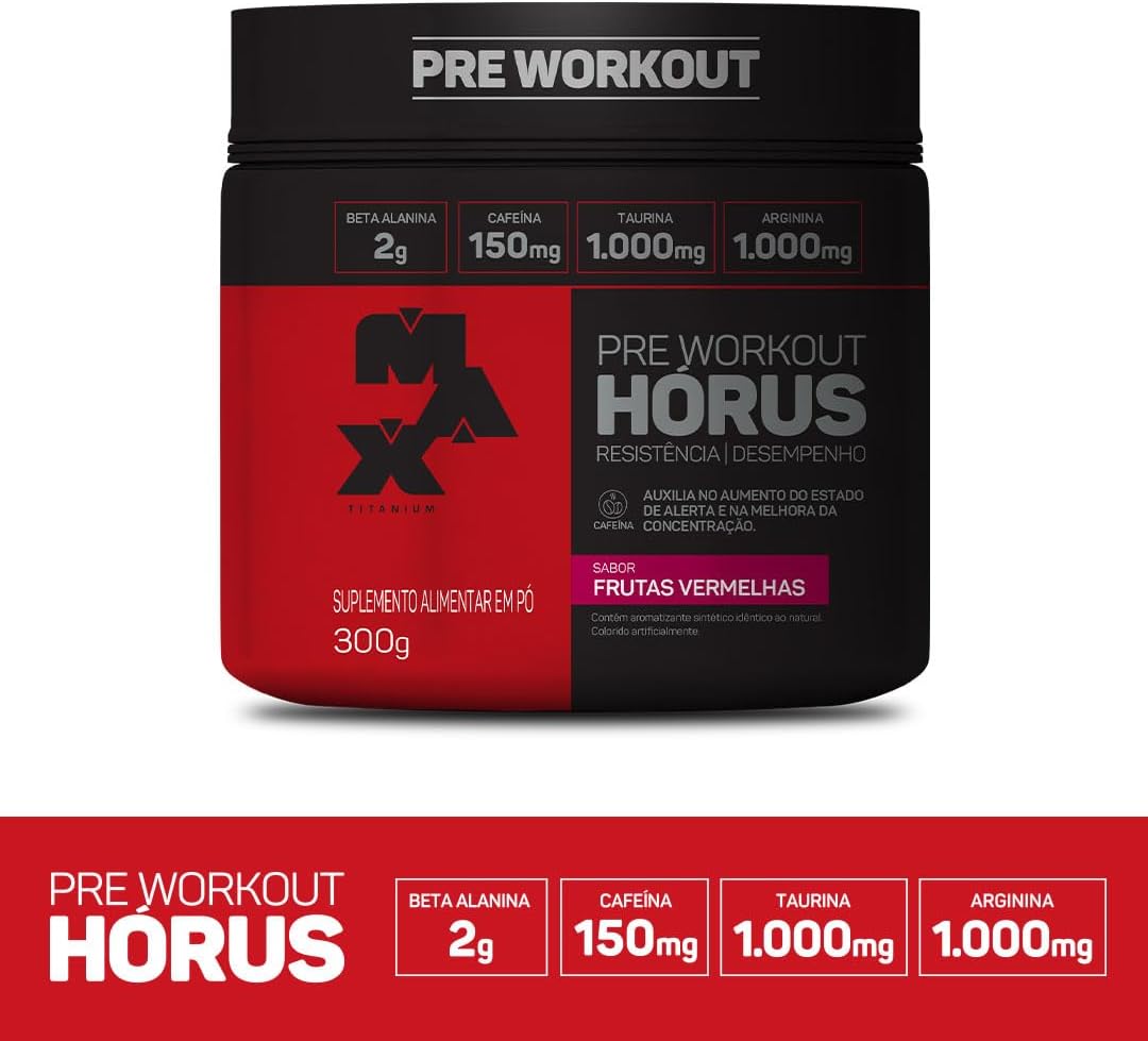 Horus 300g Titanium Sabor Frutas Vermelhas